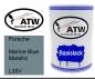 Preview: Porsche, Marine Blue Metallic, L35V: 500ml Lackdose, von ATW Autoteile West.